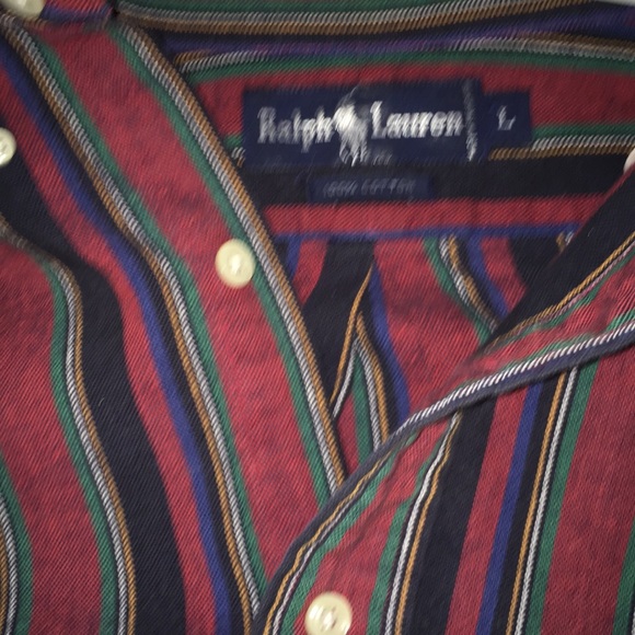 Vintage 90’s Polo Striped Button Down - Picture 3 of 3